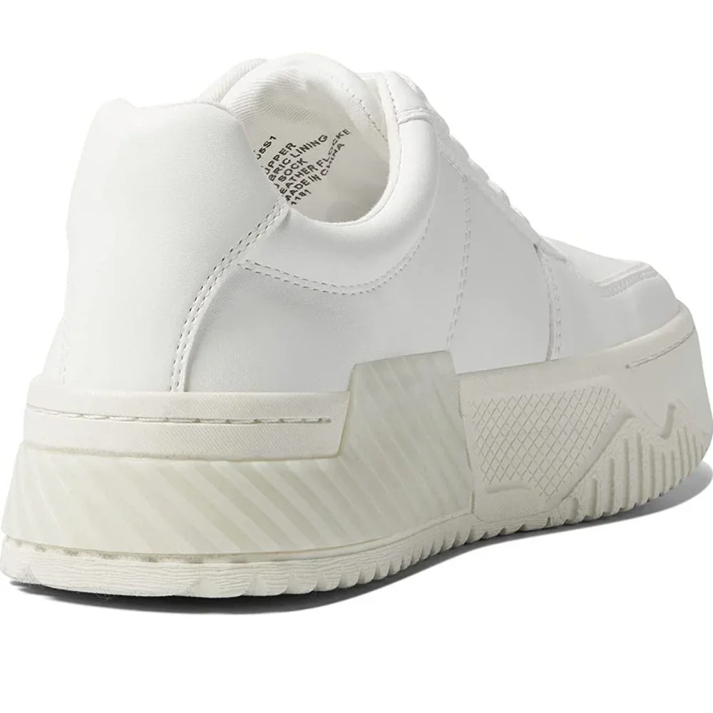Steve Madden Sonic White Platform Sneakers Flats Shoes Multi Size New - Picture 5 of 7